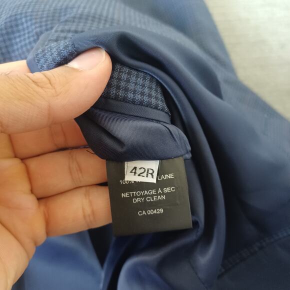 Peter Millar Blazer Crown Crafted Men 42R Blue 100% Wool Soft Lightweight Casual - Picture 8 of 10